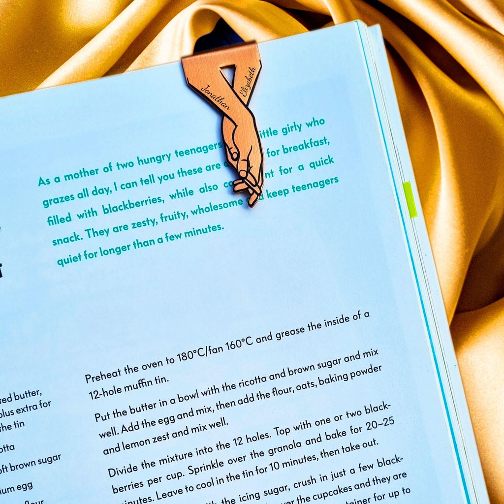 Our Story 7th Wedding anniversary 22nd anniversary Copper bookmark Rowdy Robin