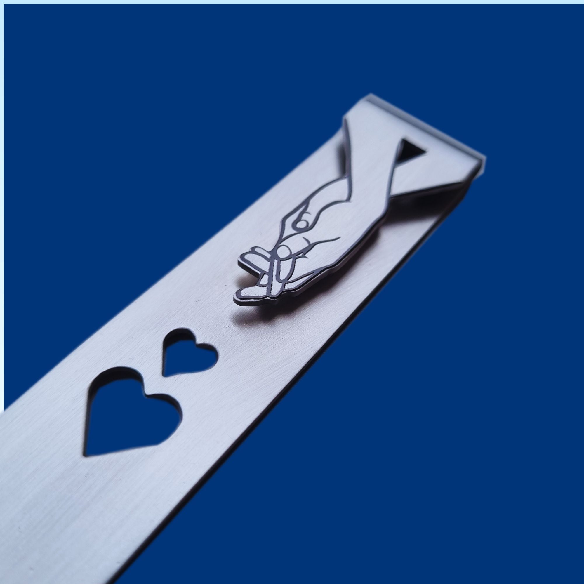 Personalised Steel Bookmark 11th Wedding Anniversary Gift for Wife