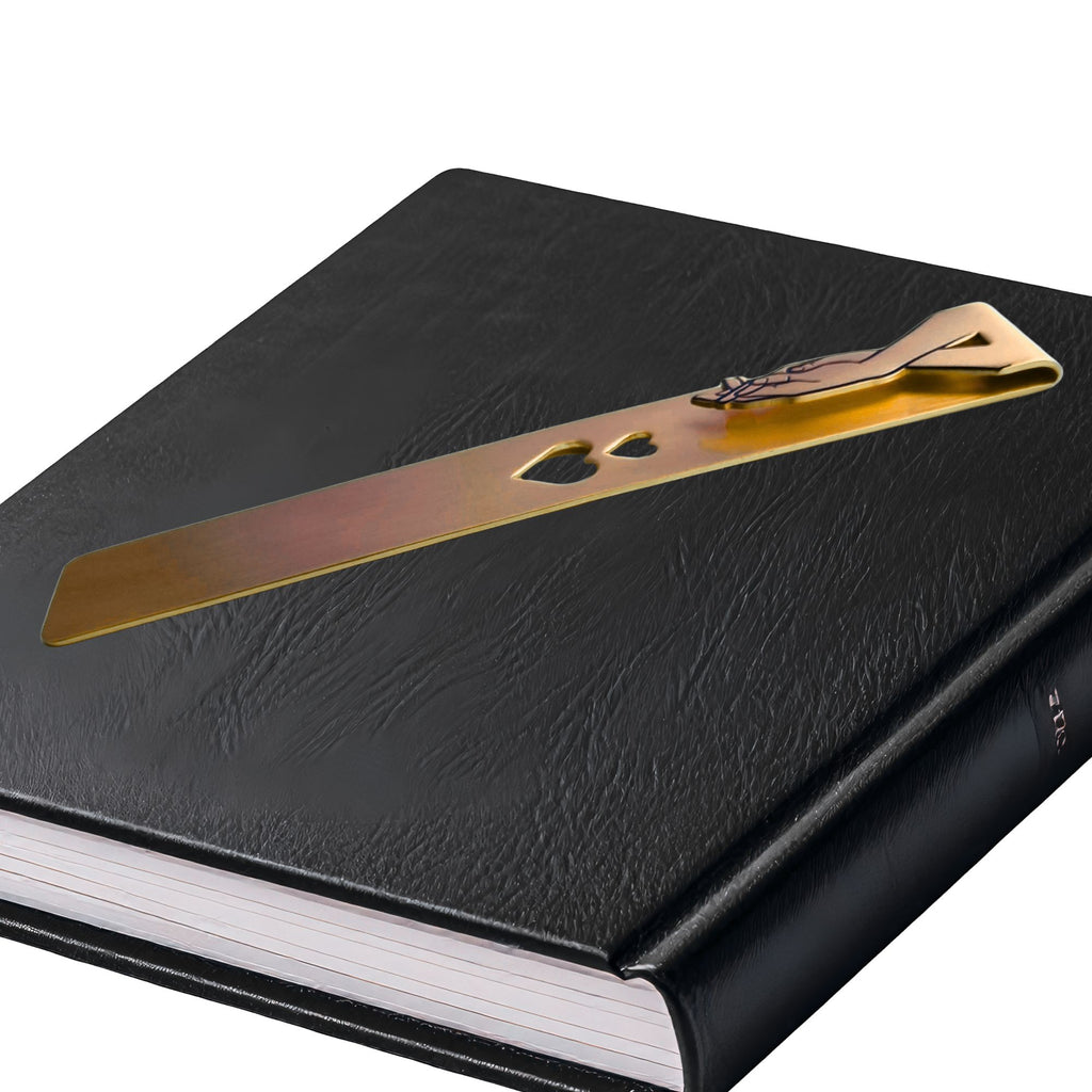 Personalised Bronze Bookmark 8th Wedding Anniversary Gift for Wife
