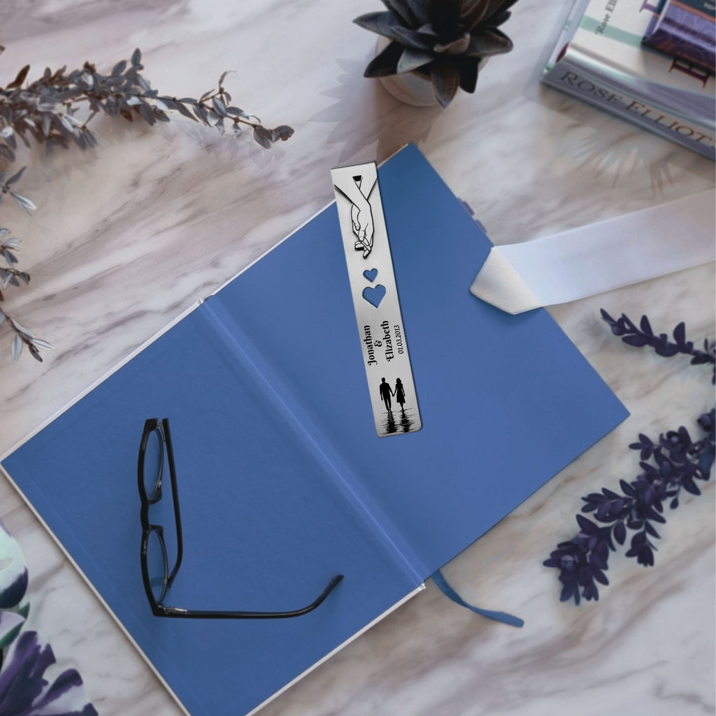 Personalised Steel Bookmark 11th Wedding Anniversary Gift for Wife