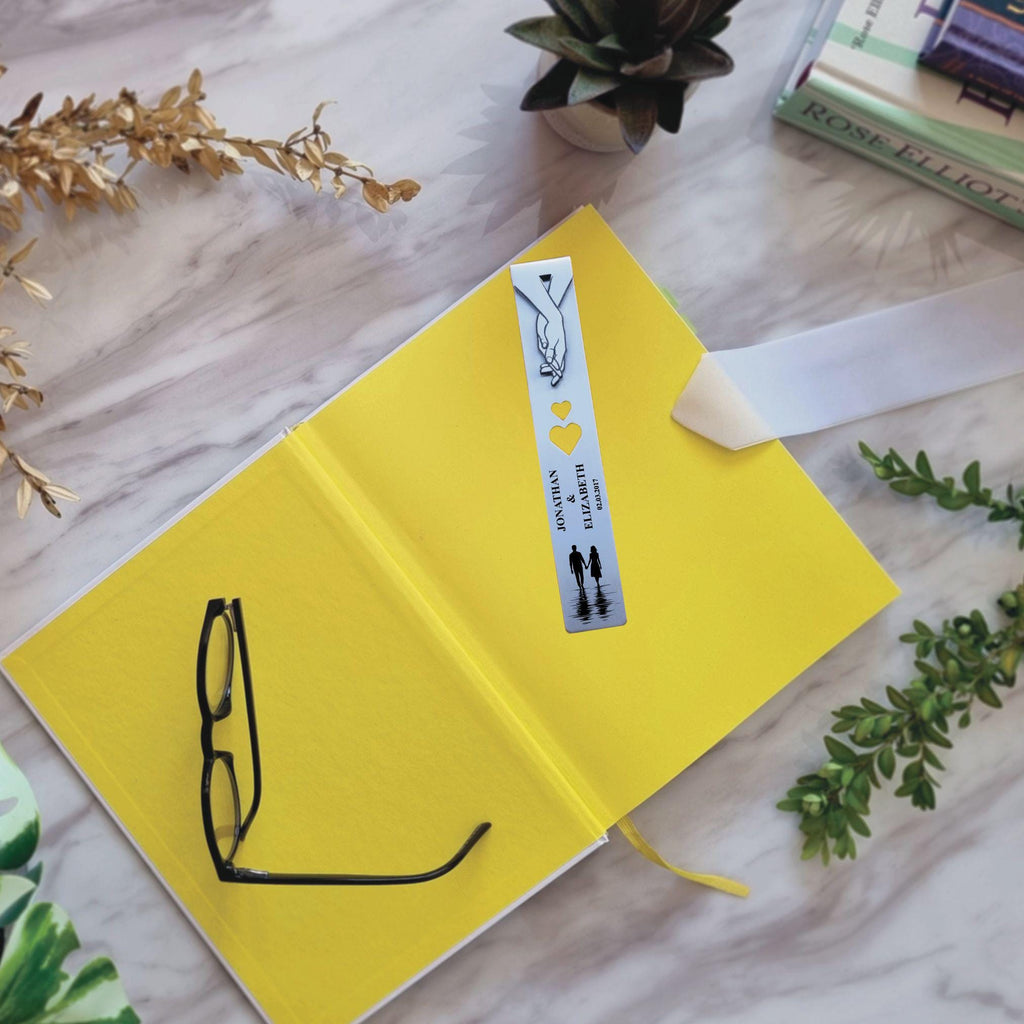 Silhouette 11th Wedding Anniversary Steel Anniversary Bookmark Rowdy Robin