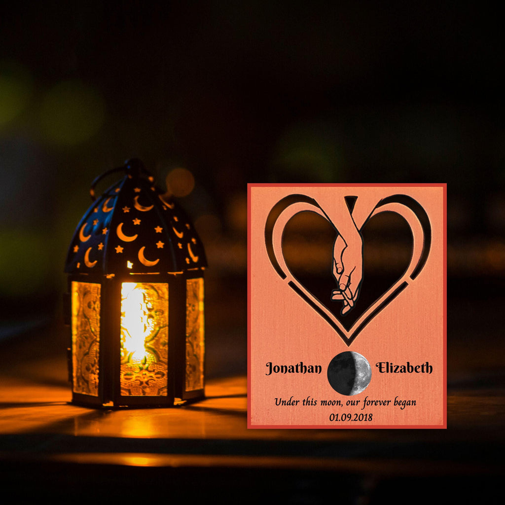 Our Moon 7th Wedding Anniversary 22nd anniversary Copper Mantelpiece Rowdy Robin