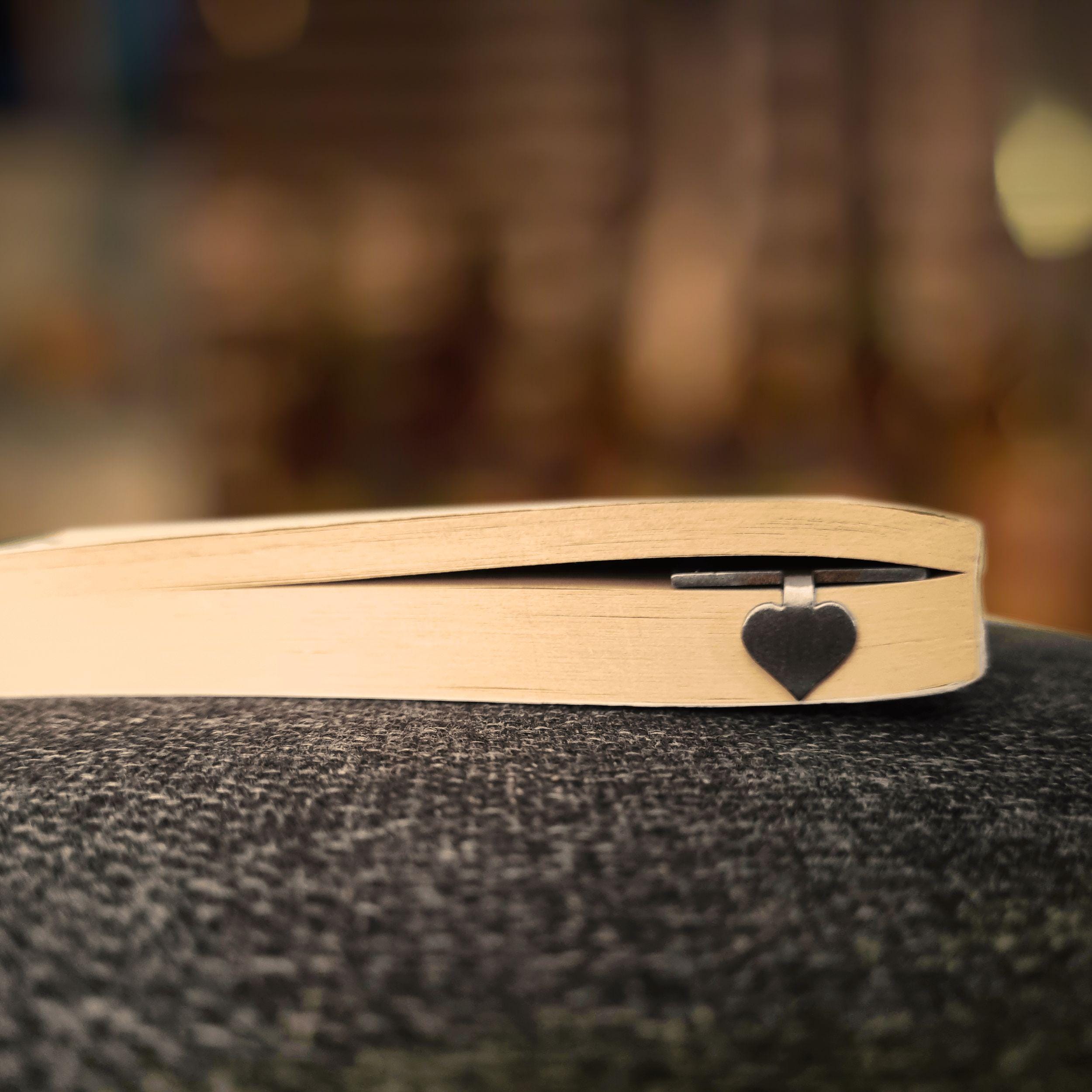 Infinite love 11th Wedding Anniversary Steel Anniversary Bookmark with Heart Rowdy Robin