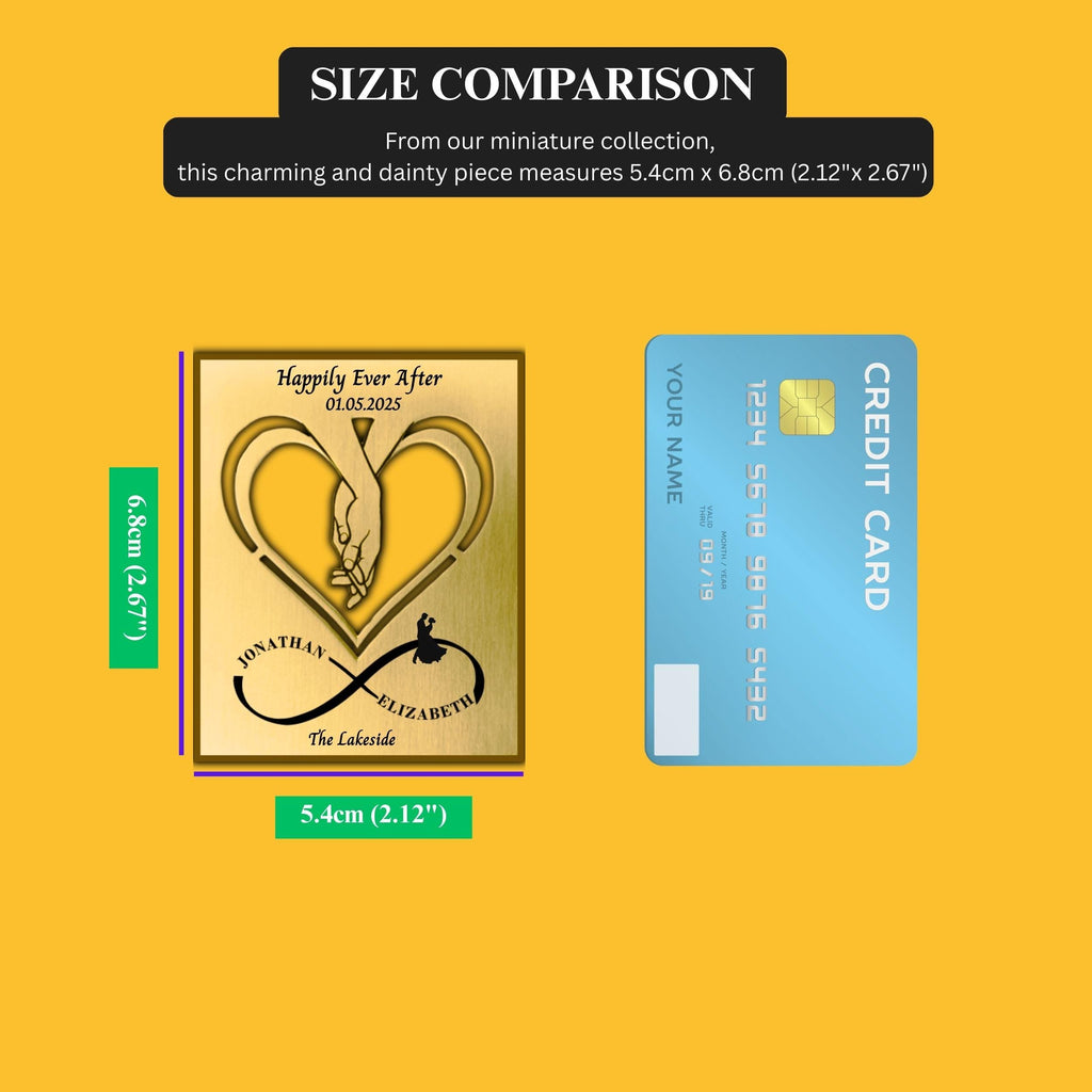 Brass Mantelpiece - Wedding gift Bride & Groom Rowdy Robin