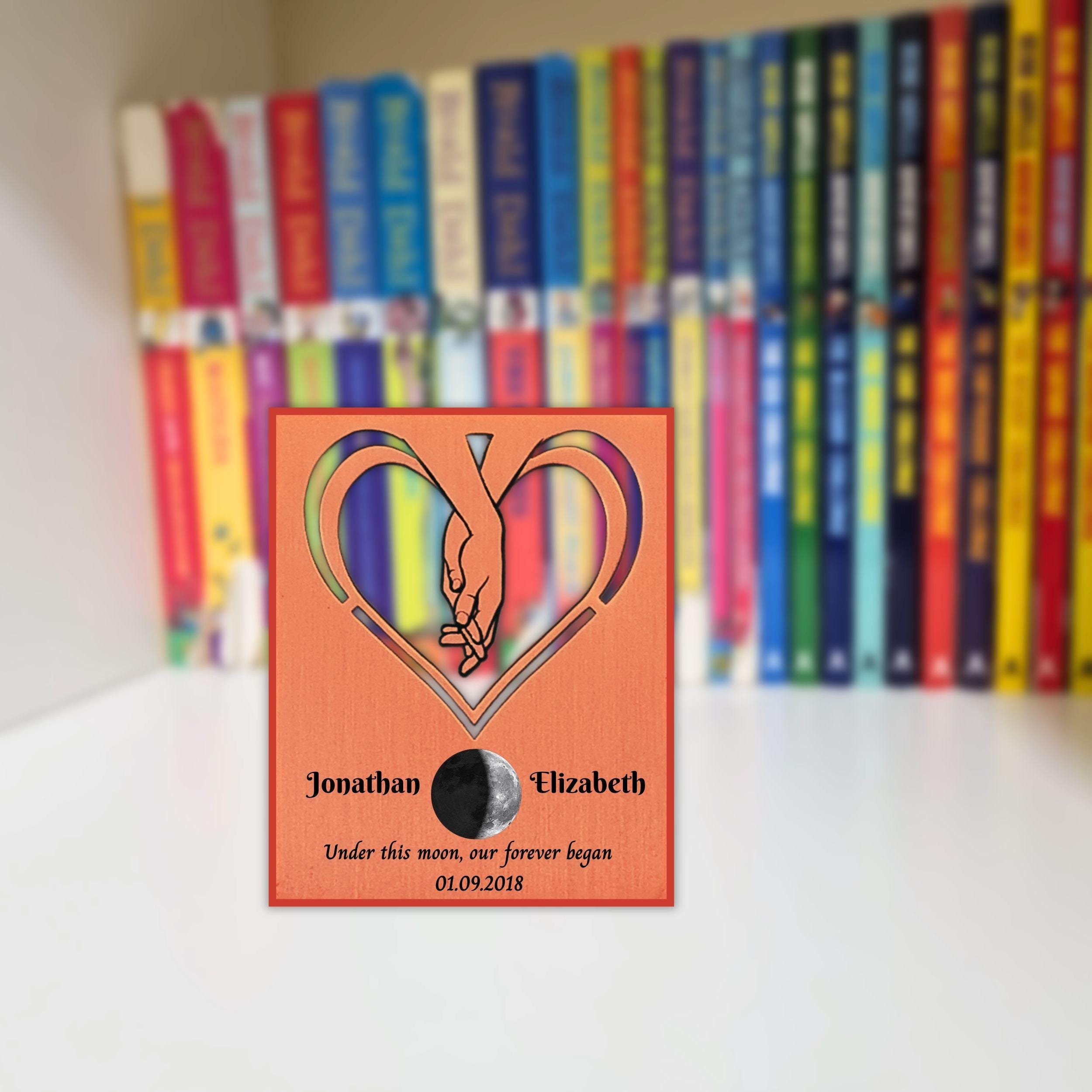 Our Moon 7th Wedding Anniversary 22nd anniversary Copper Mantelpiece Rowdy Robin