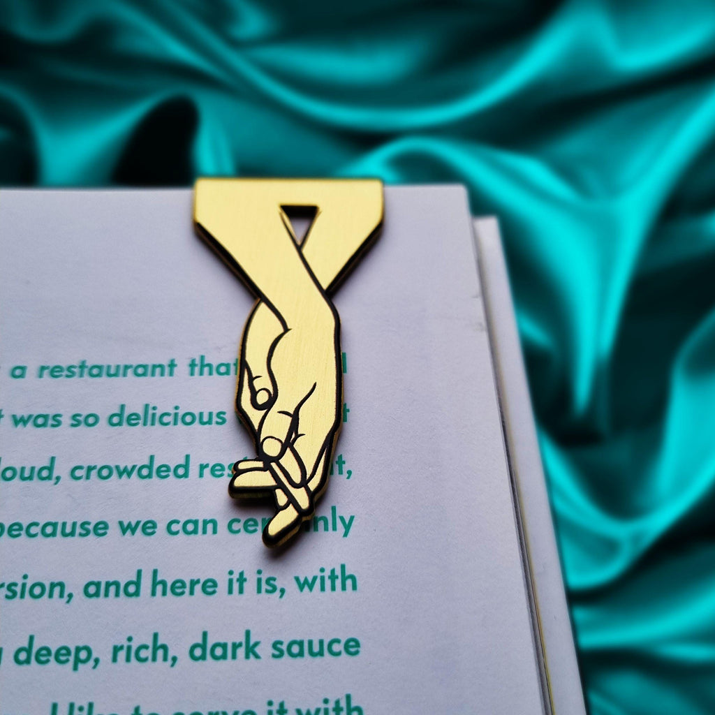Our Moon 21st Wedding Anniversary Brass Bookmark Rowdy Robin