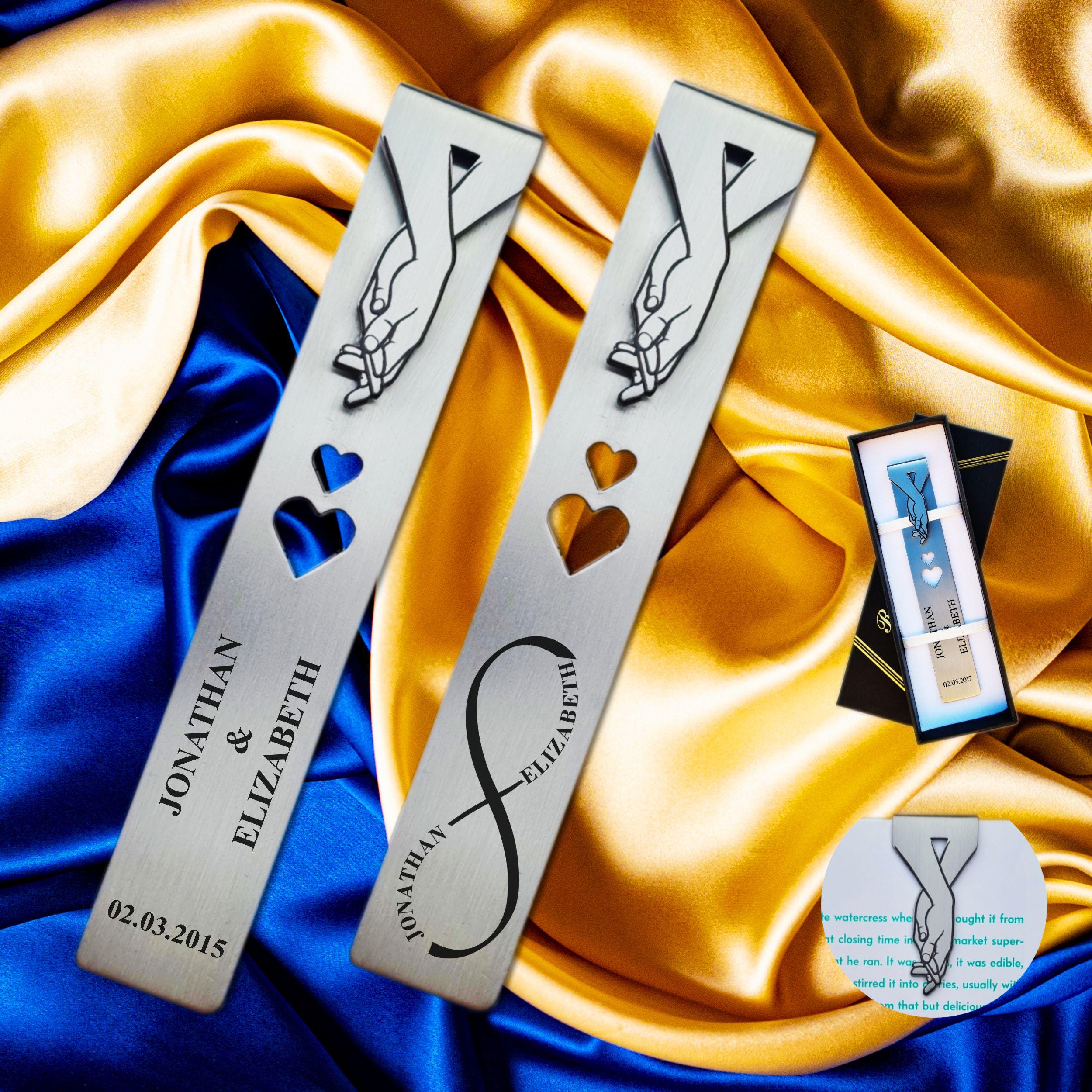 Infinite love 11th Wedding Anniversary Steel Anniversary Bookmark Rowdy Robin