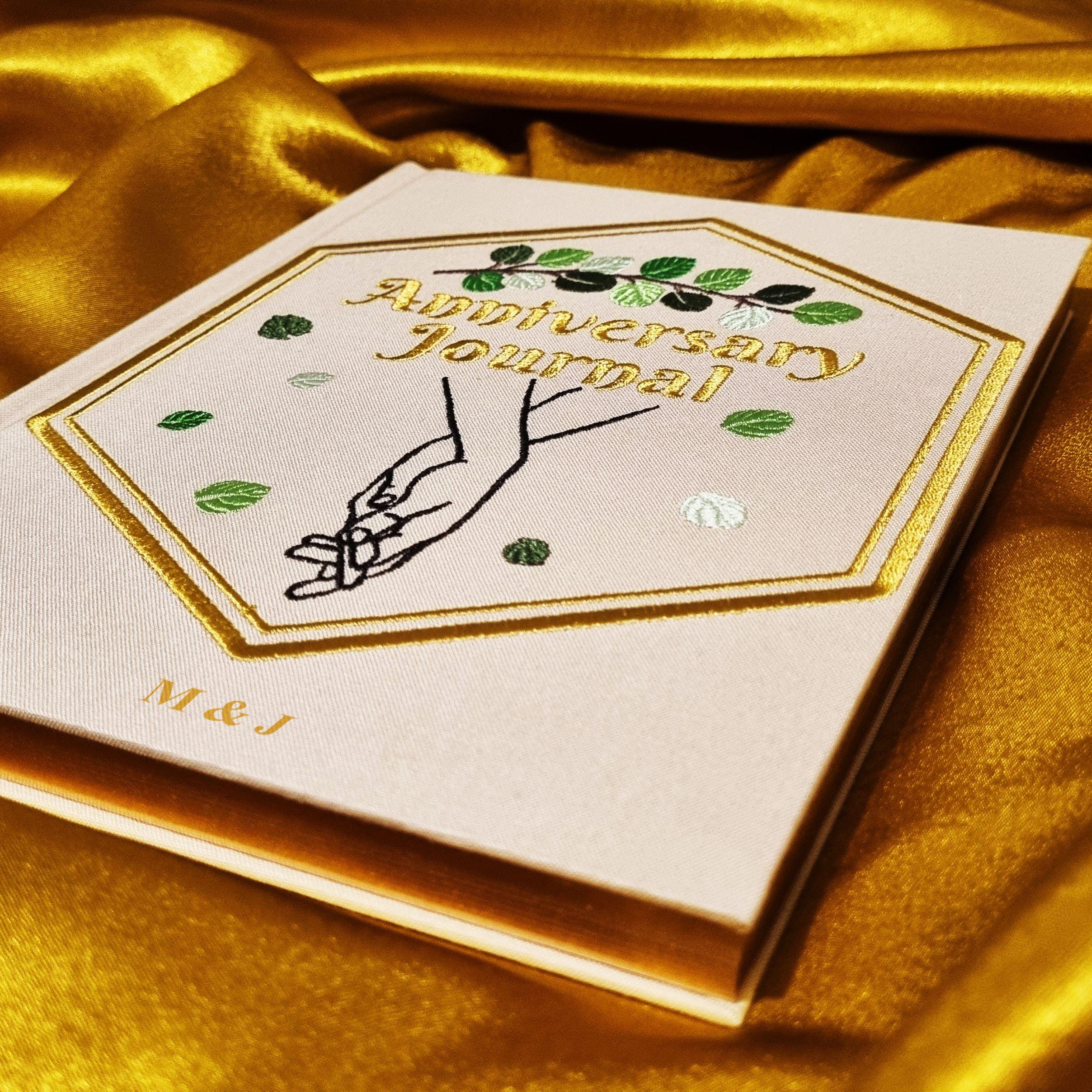 Holding Hands - Wedding Anniversary Journal Paper Anniversary gift Rowdy Robin