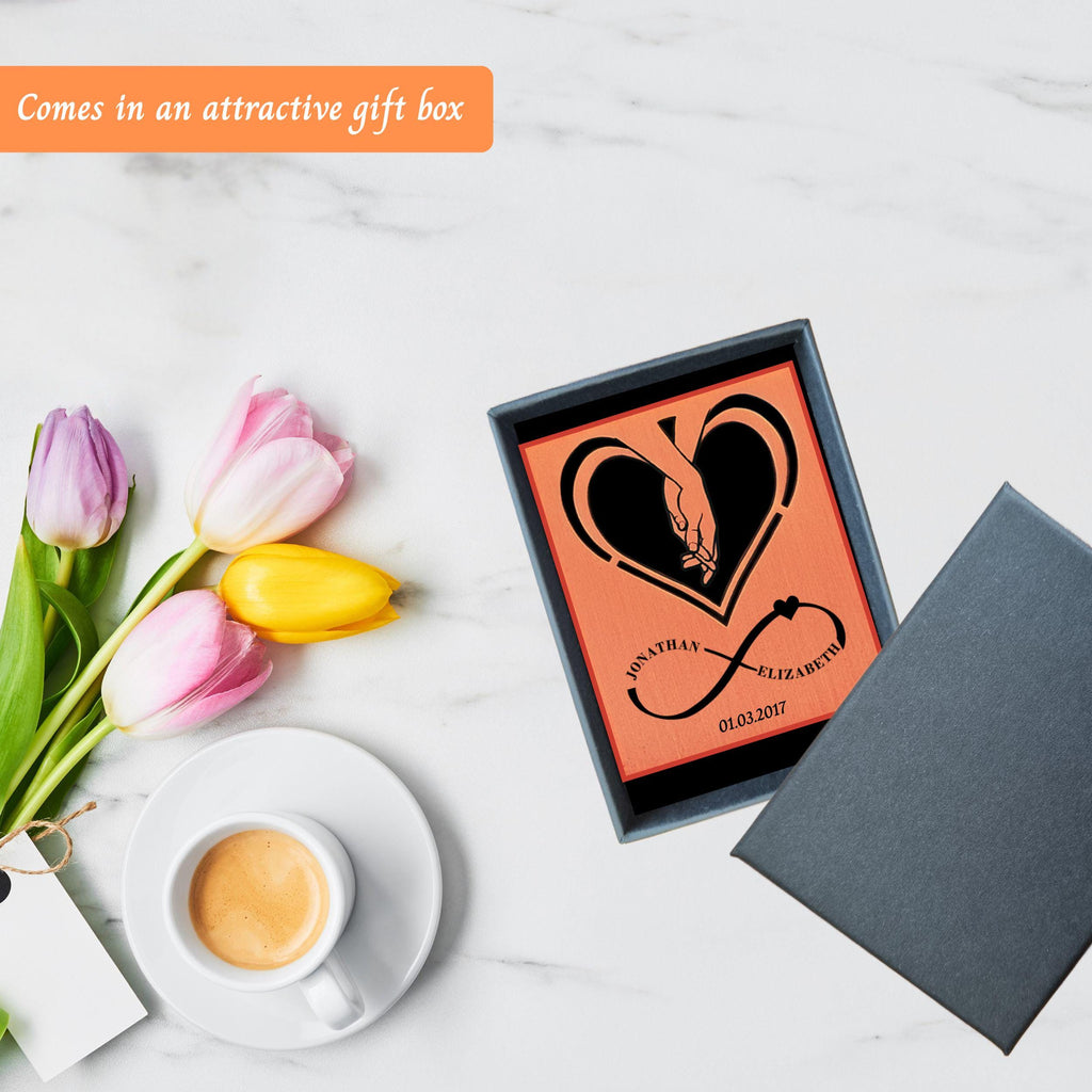 Infinite Love 8th Wedding Anniversary Bronze Anniversary Mantelpiece Rowdy Robin