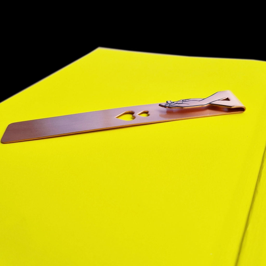 Ringbound 7th Wedding anniversary Copper bookmark 22nd anniversary Rowdy Robin