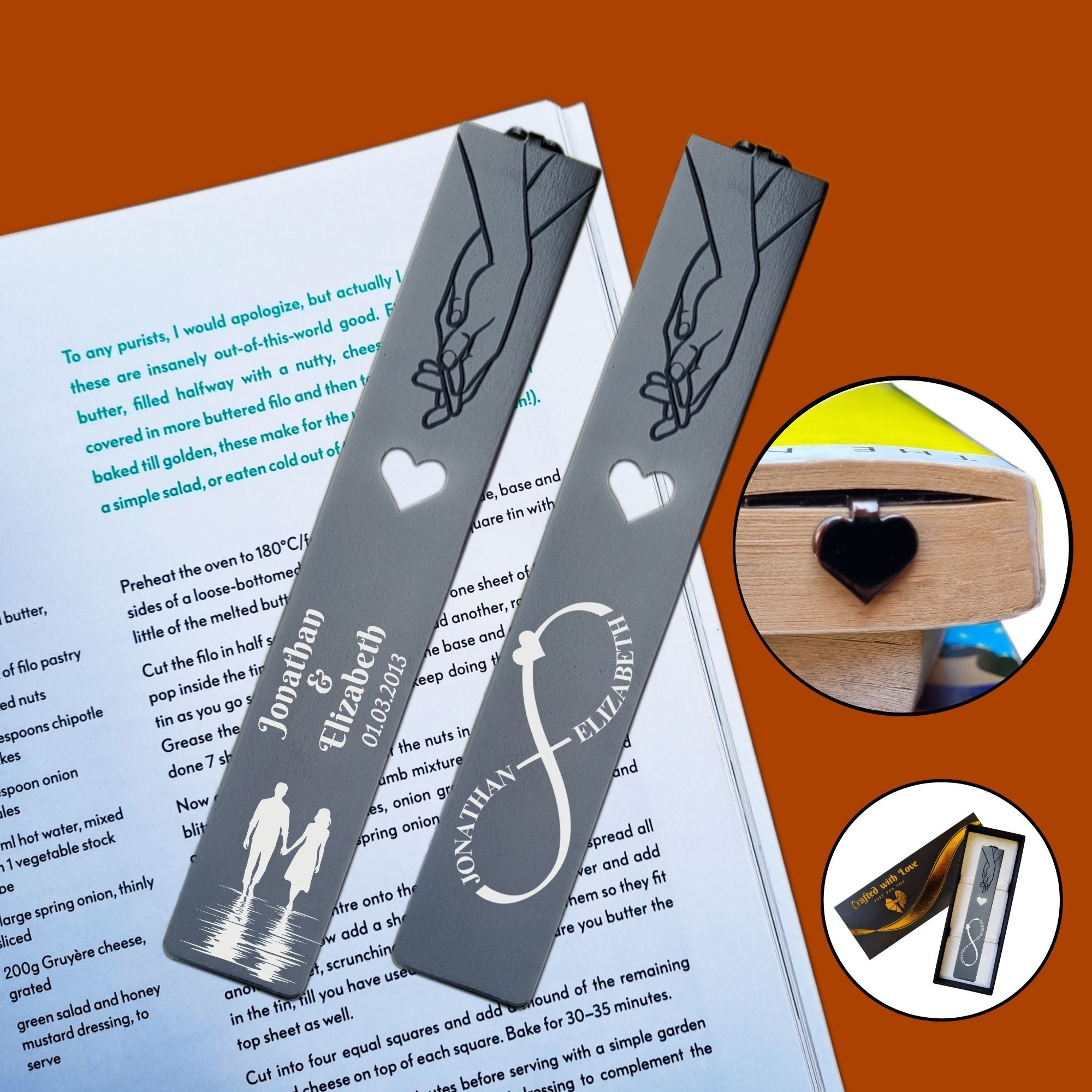 Personalised Iron Bookmark 6th Wedding Anniversary Gift for Wife