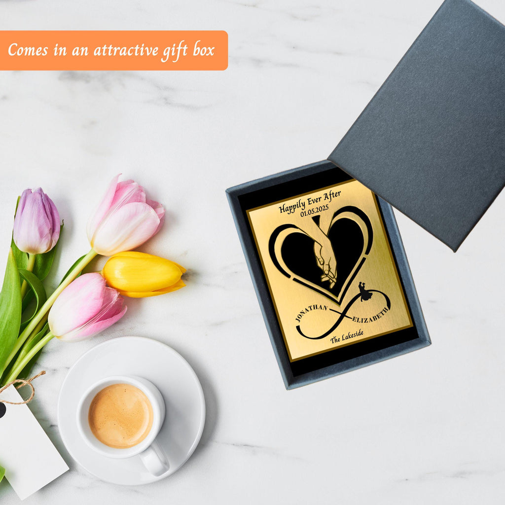 Brass Mantelpiece - Wedding gift Bride & Groom Rowdy Robin