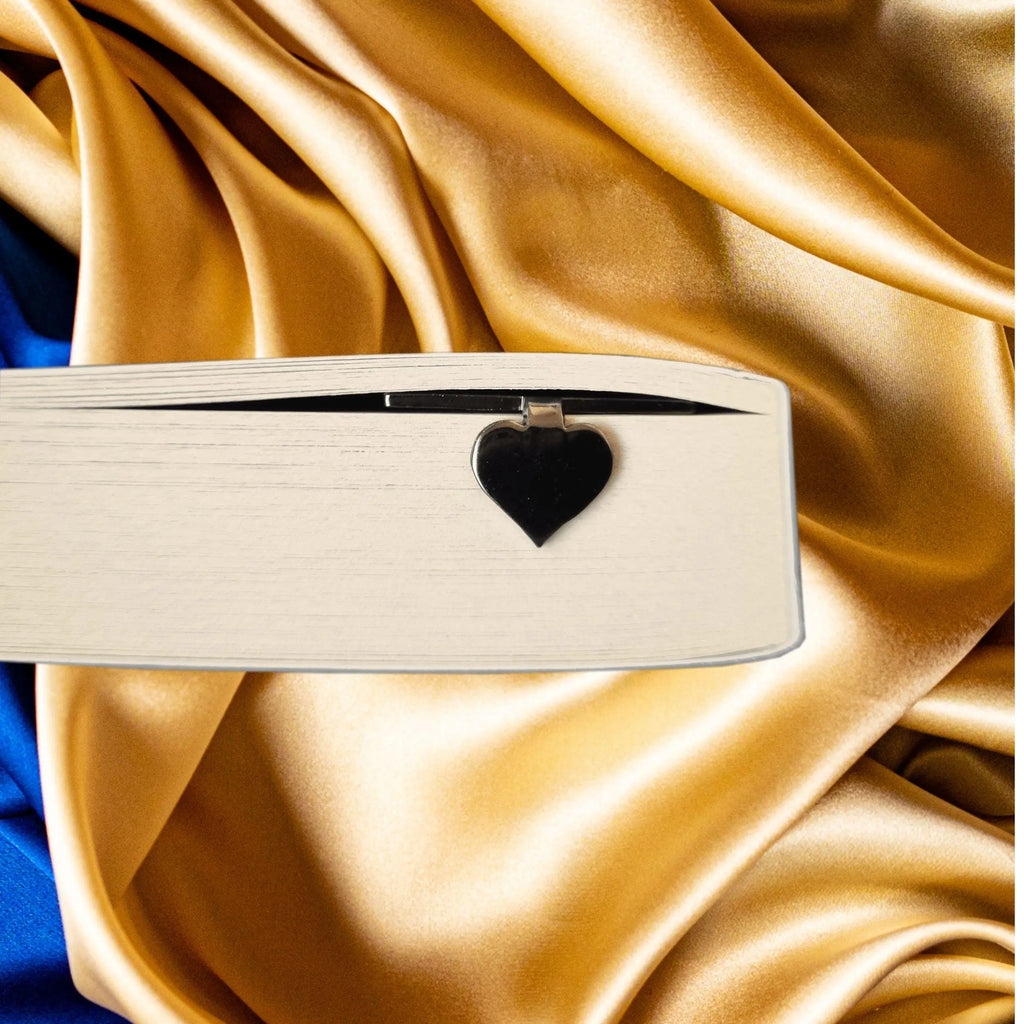 Infinite Love 6th Wedding anniversary Iron Anniversary bookmark with heart Rowdy Robin