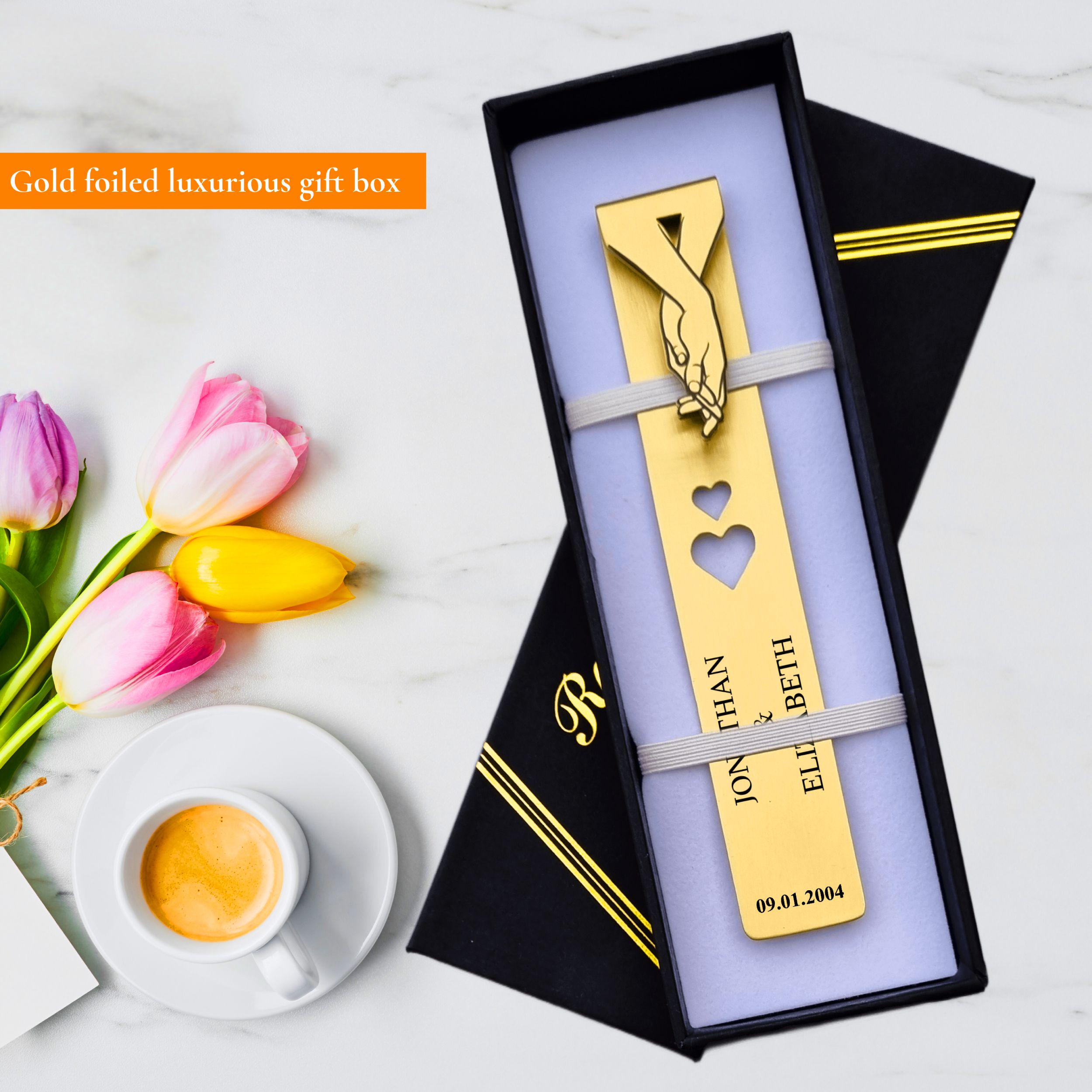 Infinite Love 21st Wedding Anniversary Brass Bookmark Rowdy Robin