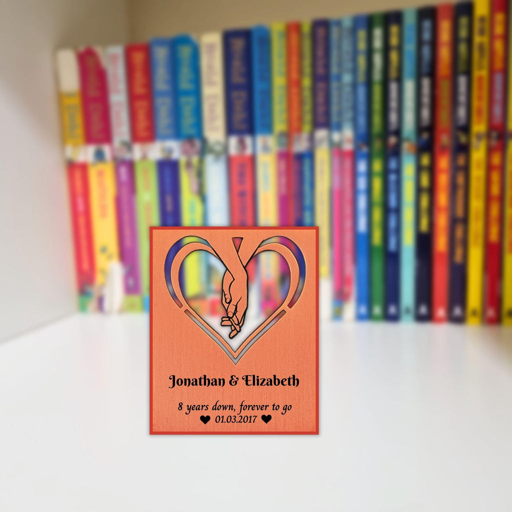 Infinite Love 8th Wedding Anniversary Bronze Anniversary Mantelpiece Rowdy Robin