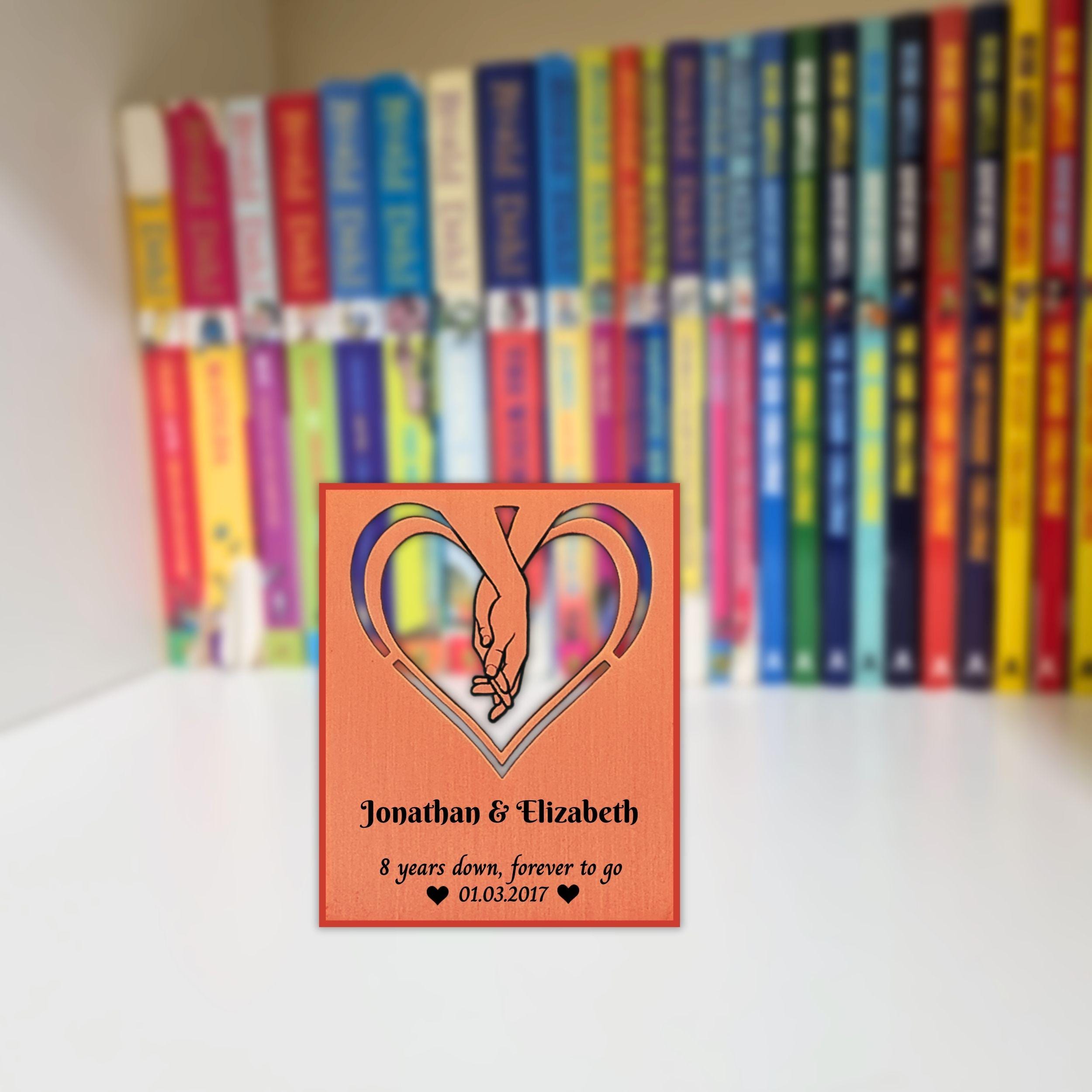 Infinite Love 8th Wedding Anniversary Bronze Anniversary Mantelpiece Rowdy Robin