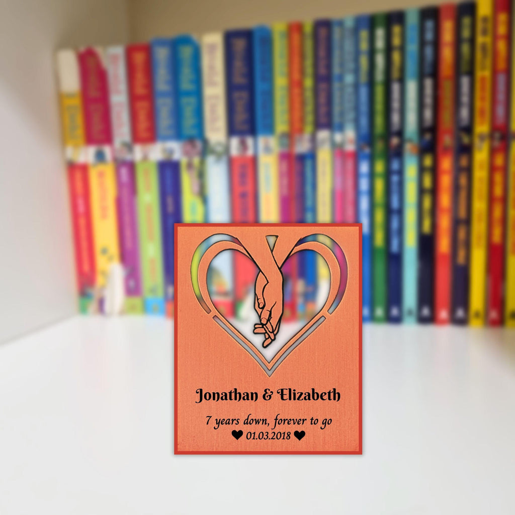 Infinite Love 7th Wedding Anniversary 22nd anniversary Copper Mantelpiece Rowdy Robin