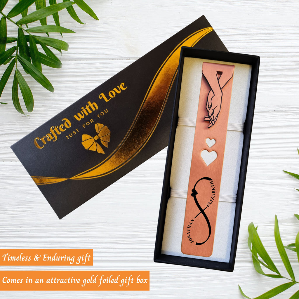 7th Anniversary Copper bookmark in Gift box