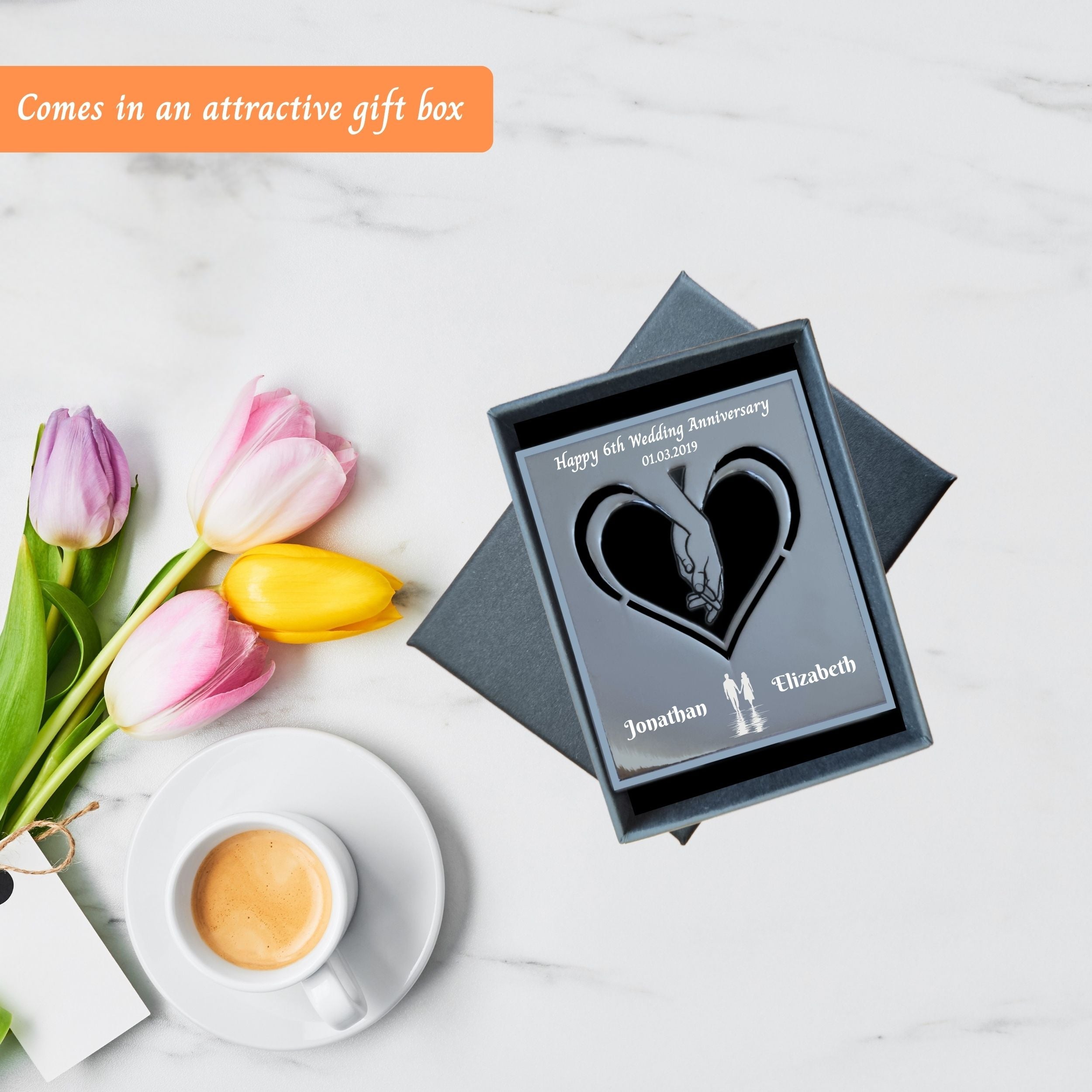 Infinite Love 6th Wedding anniversary Iron Anniversary mantelpiece Rowdy Robin