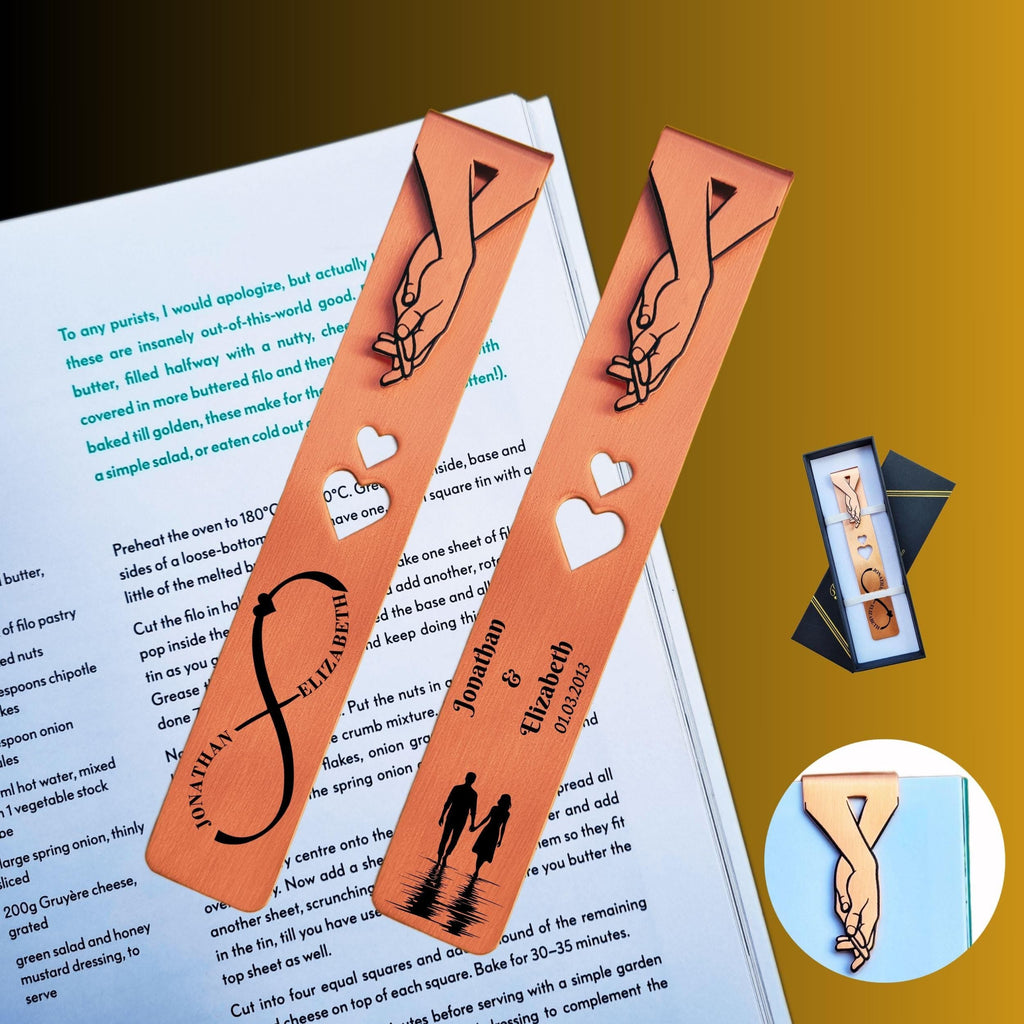 Infinite Love 8th Wedding anniversary Bronze anniversary bookmark Rowdy Robin