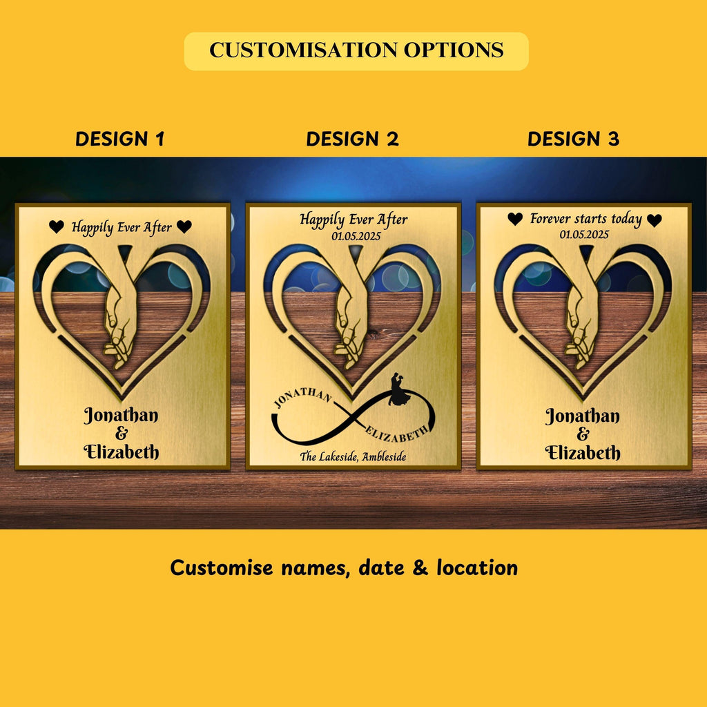 Brass Mantelpiece - Wedding gift Bride & Groom Rowdy Robin