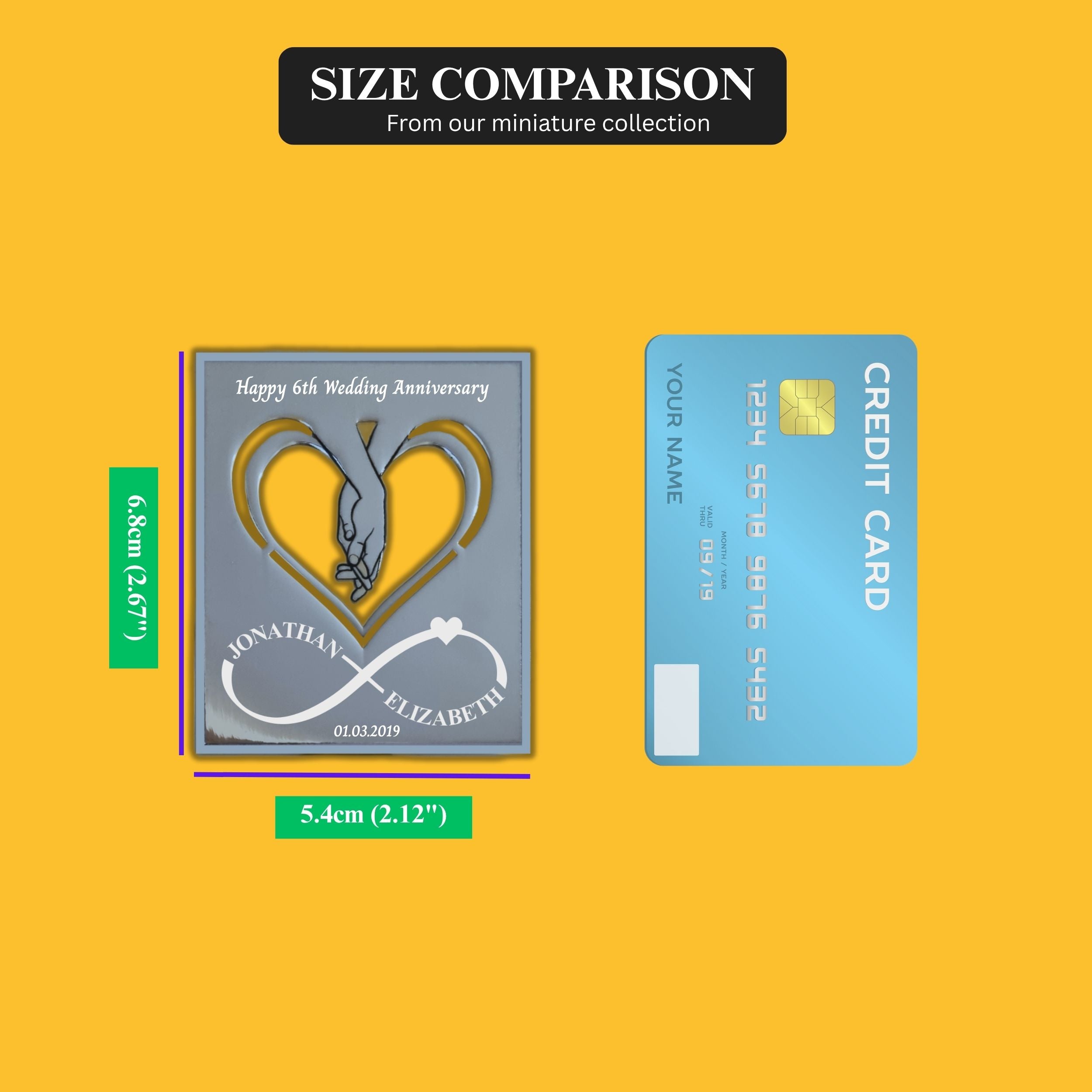 Infinite Love 6th Wedding anniversary Iron Anniversary mantelpiece Rowdy Robin