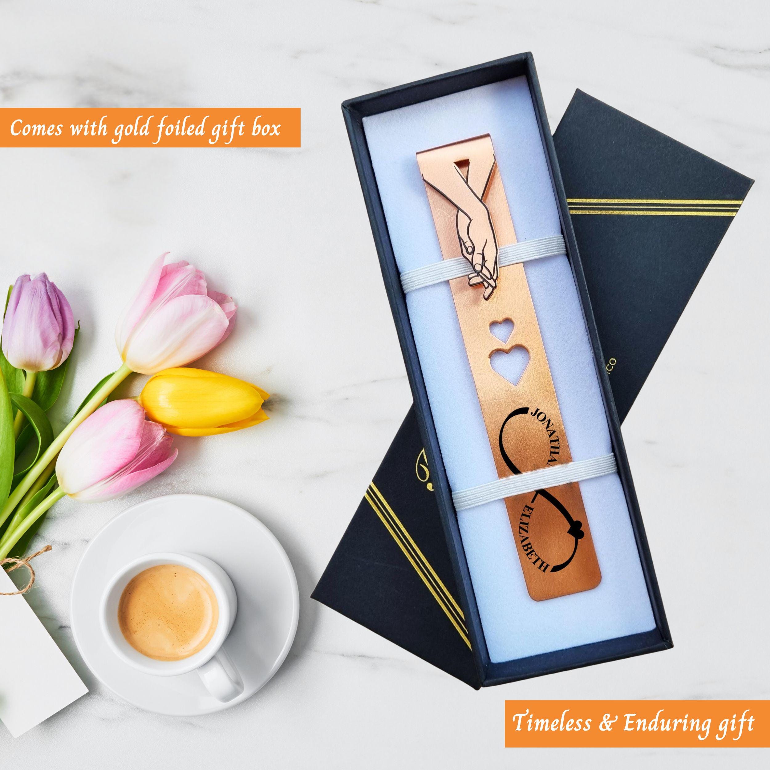 Infinite Love 7th Wedding anniversary Copper bookmark 22nd anniversary Rowdy Robin