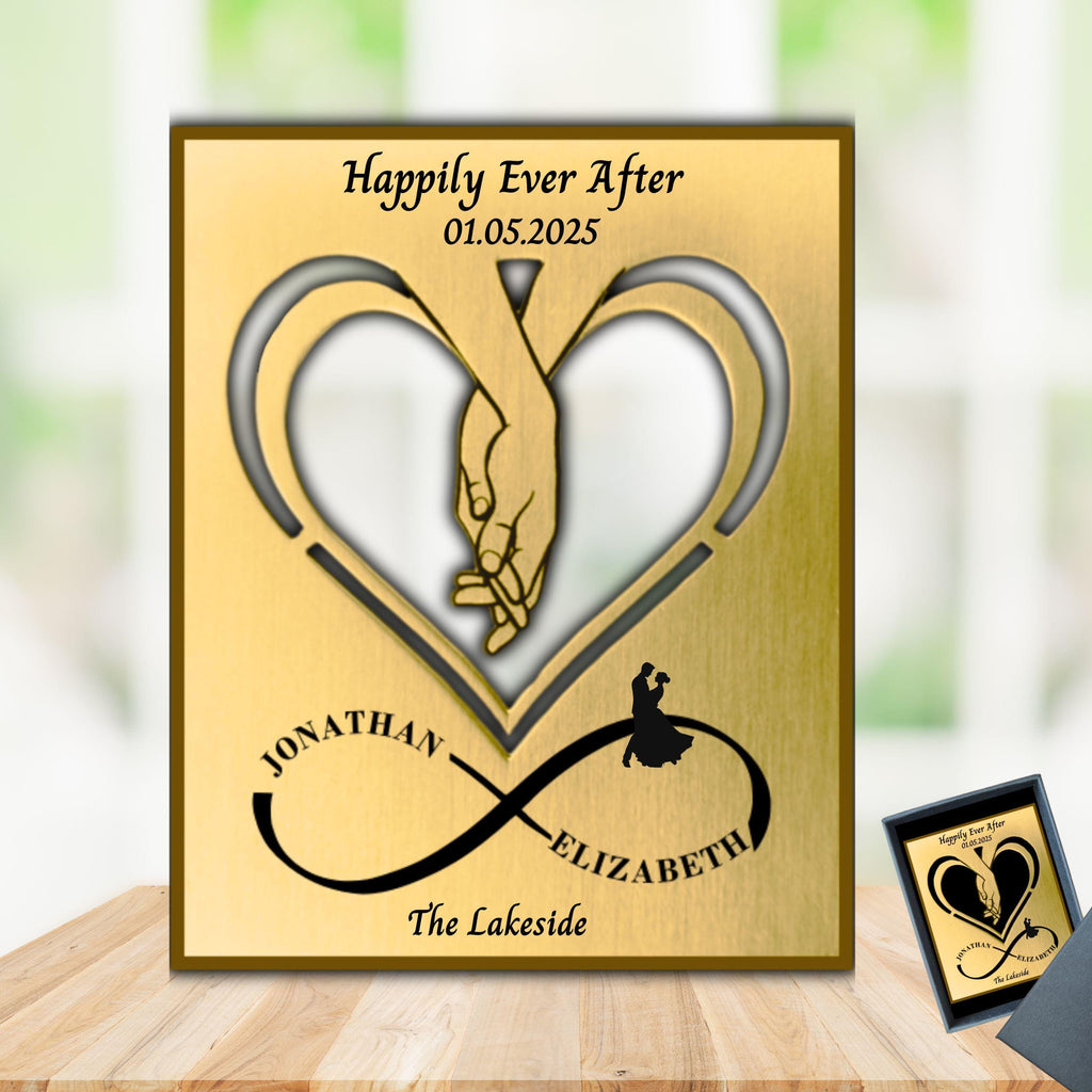 Brass Mantelpiece - Wedding gift Bride & Groom Rowdy Robin