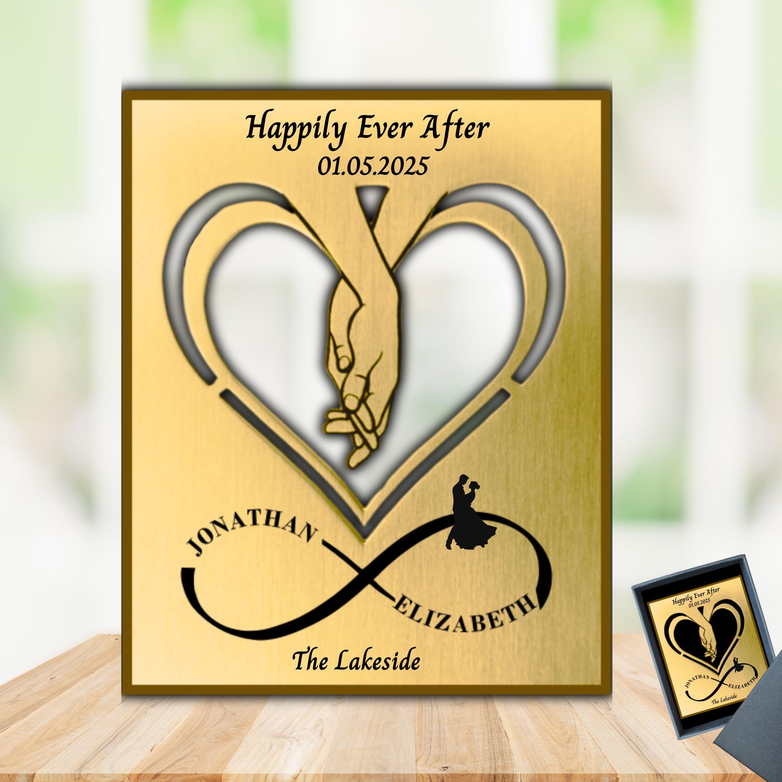 Brass Mantelpiece - Wedding gift Bride & Groom Rowdy Robin