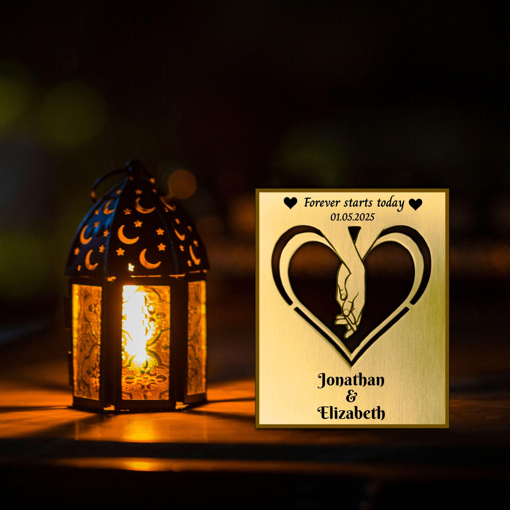 Brass Mantelpiece - Wedding gift Bride & Groom Rowdy Robin