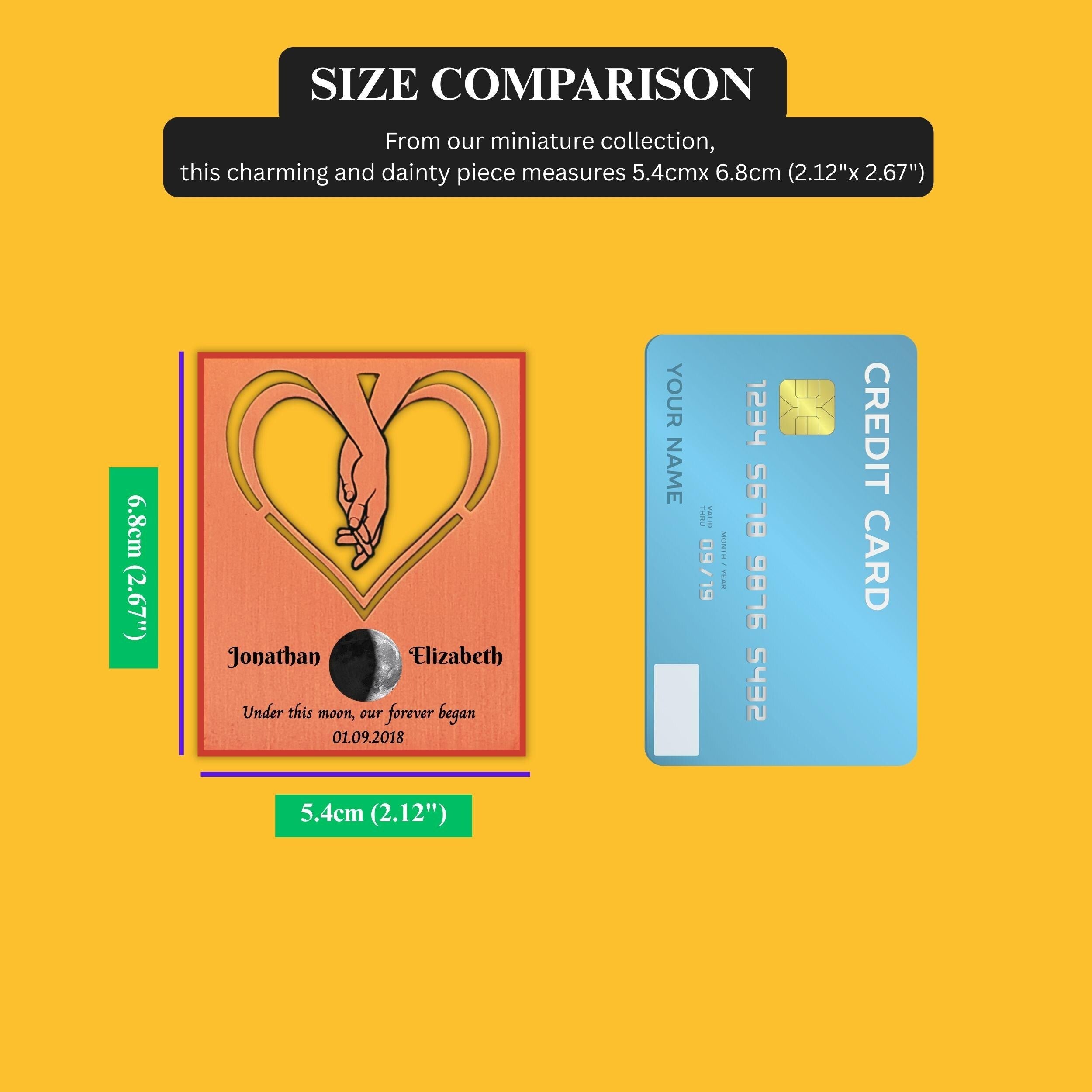 Our Moon 7th Wedding Anniversary 22nd anniversary Copper Mantelpiece Rowdy Robin