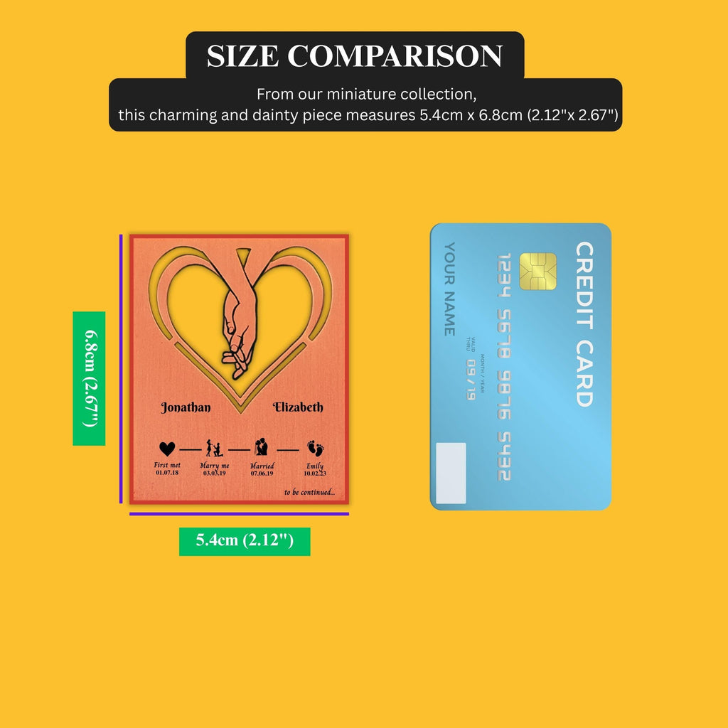 Our Story 7th Wedding Anniversary 22nd anniversary Copper Mantelpiece Rowdy Robin