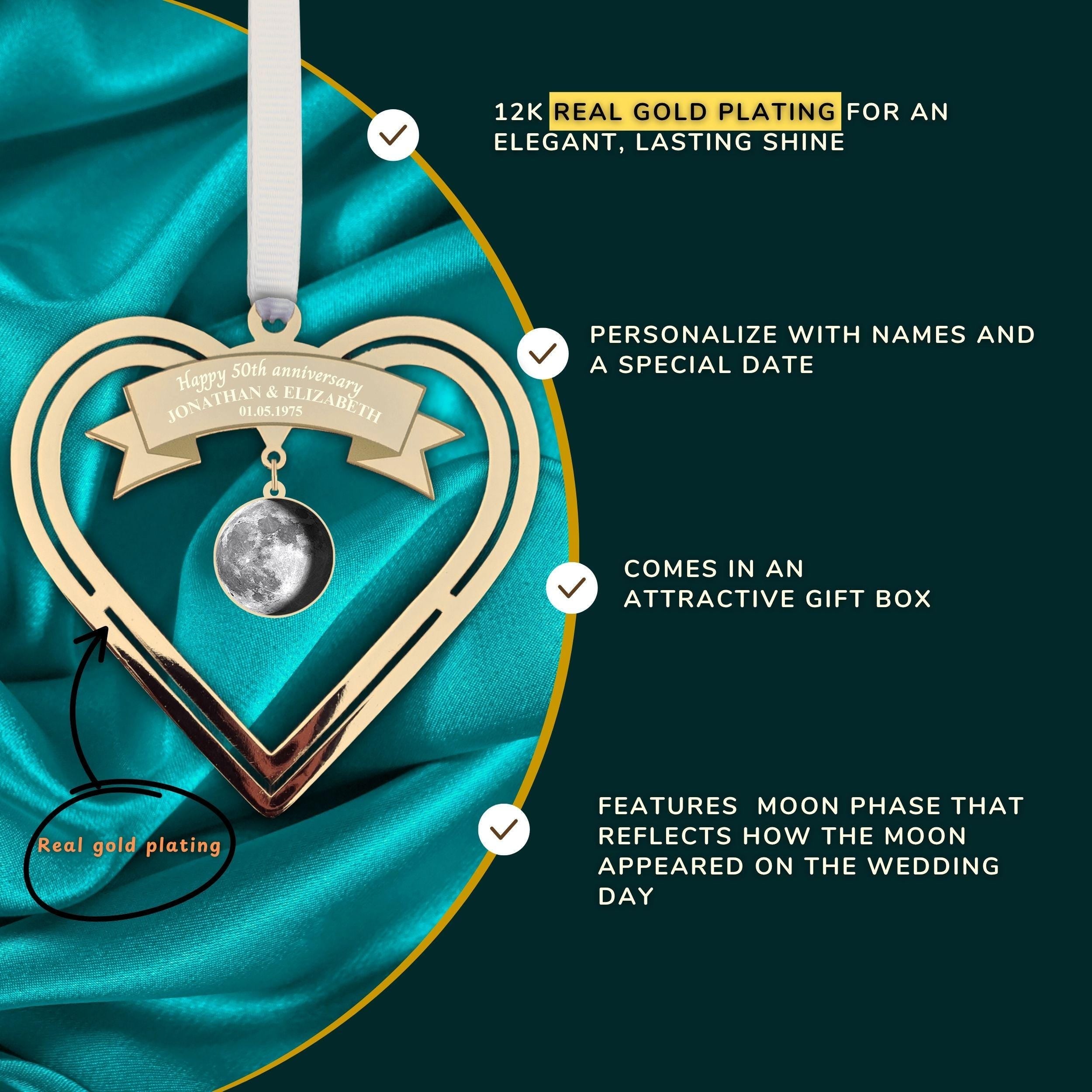 50th Wedding Anniversary Gift Gold Wedding Anniversary 50 years married Rowdy Robin