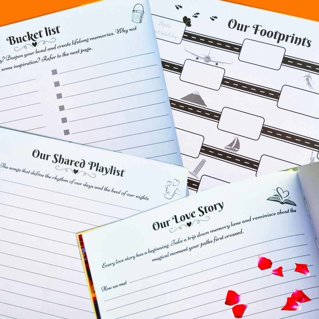 Holding Hands - Wedding Anniversary Journal Paper Anniversary gift Rowdy Robin