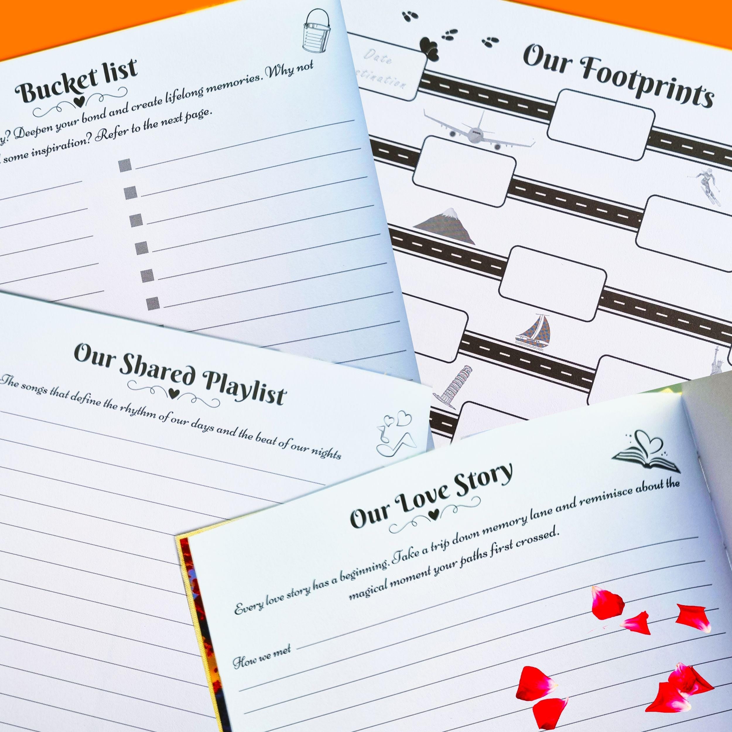 Holding Hands - Wedding Anniversary Journal Paper Anniversary gift Rowdy Robin