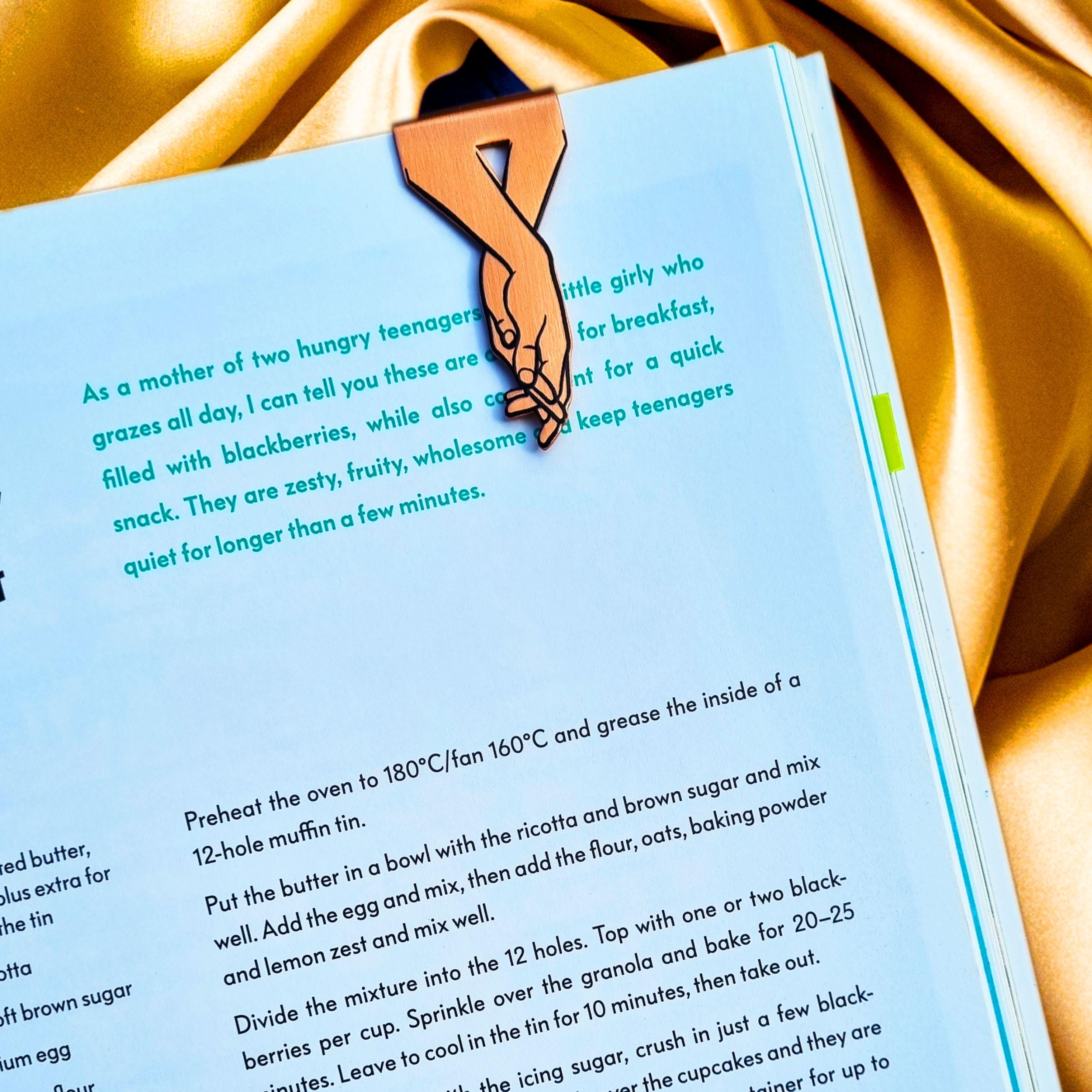 Ringbound 7th Wedding anniversary Copper bookmark 22nd anniversary Rowdy Robin