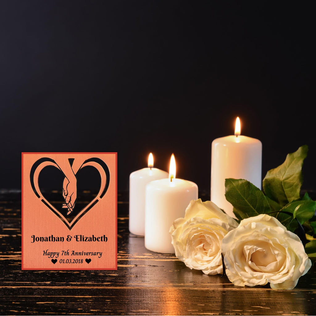 Infinite Love 7th Wedding Anniversary 22nd anniversary Copper Mantelpiece Rowdy Robin