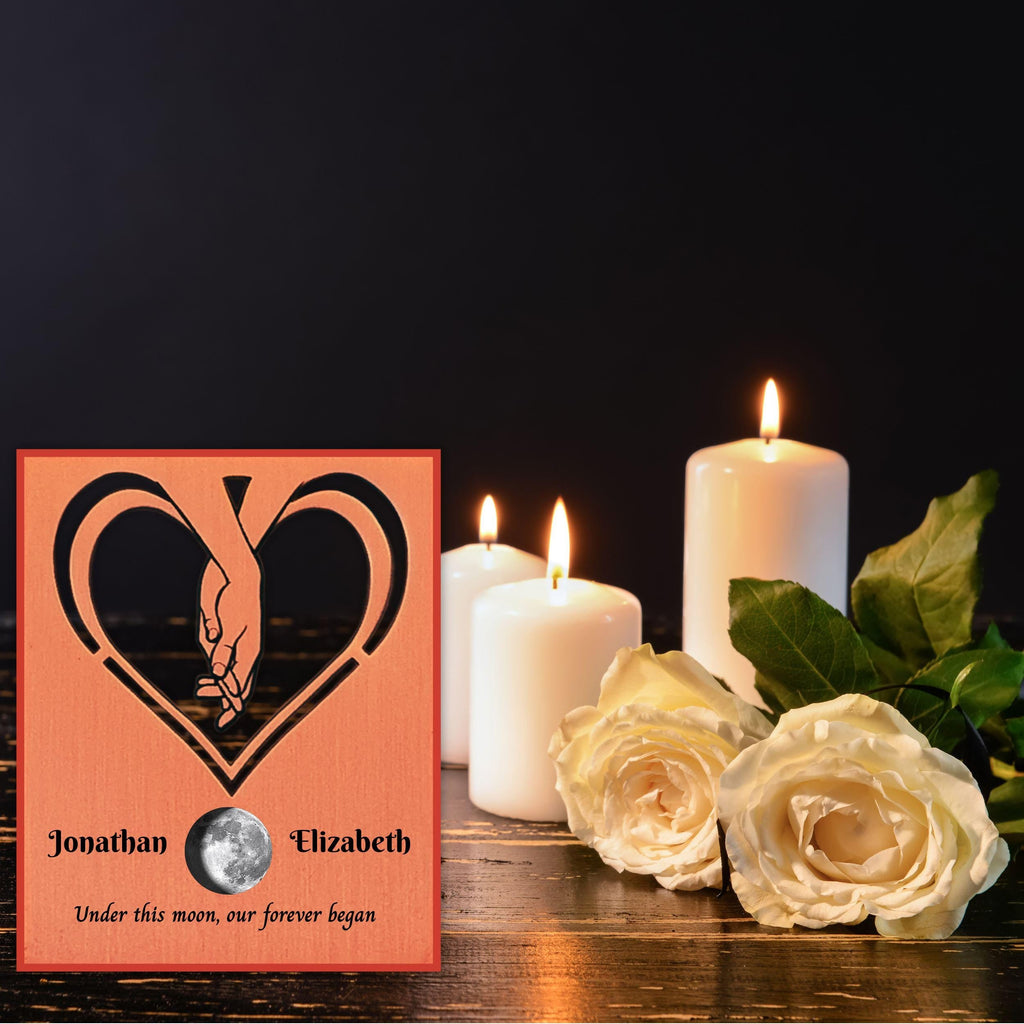 Our Moon 7th Wedding Anniversary 22nd anniversary Copper Mantelpiece Rowdy Robin