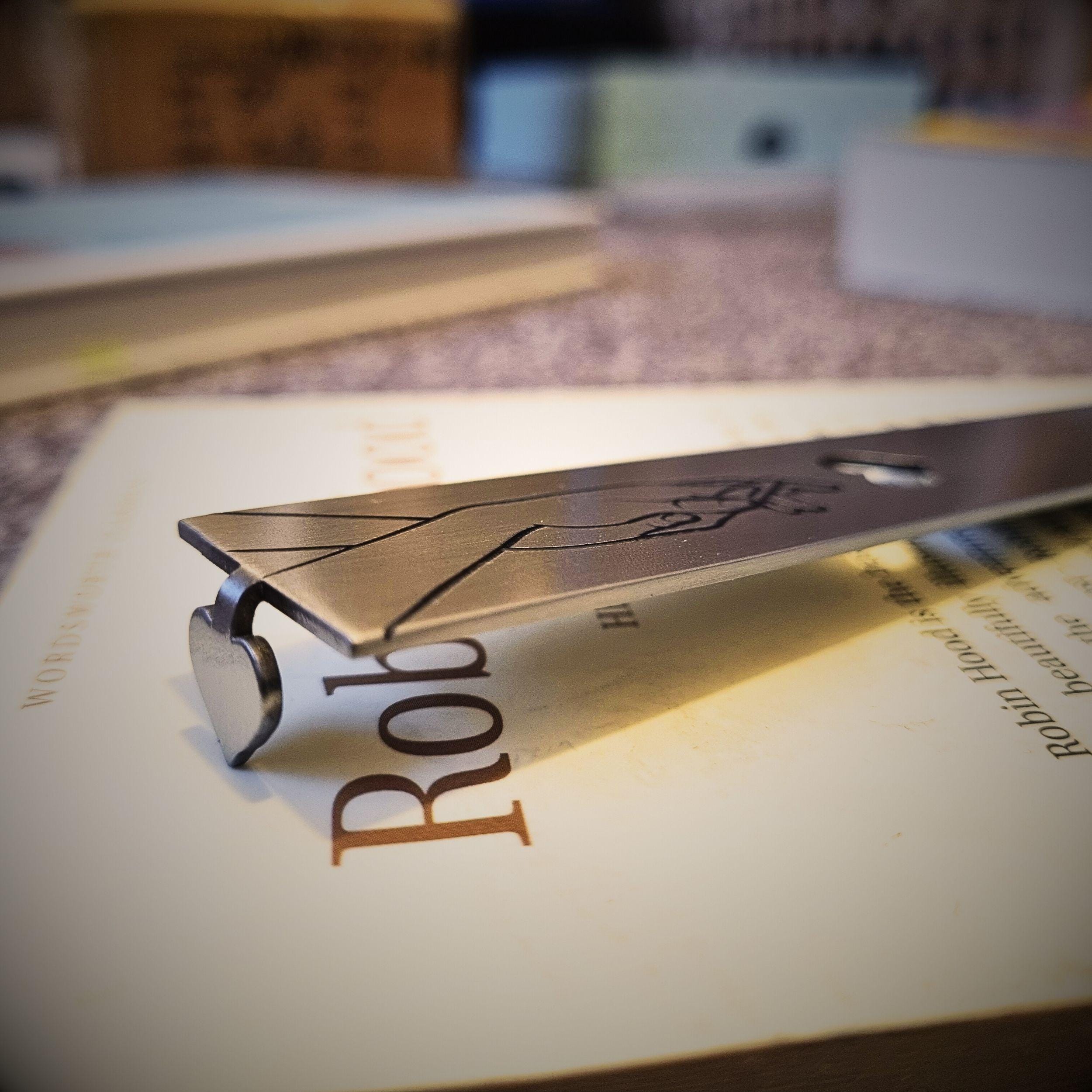 Infinite love 11th Wedding Anniversary Steel Anniversary Bookmark with Heart Rowdy Robin